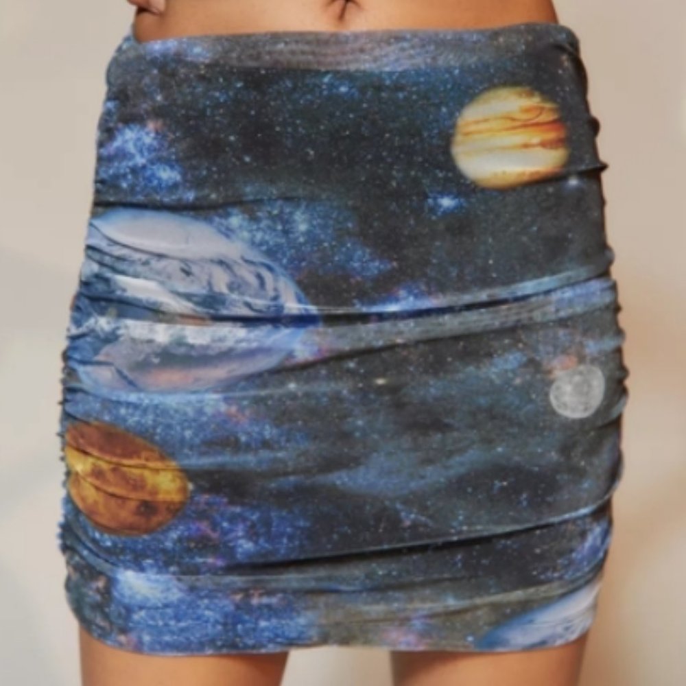 Urban Outfitters Women's Liza Ruched Mini Skirt sz XS New - Picture 3 of 3